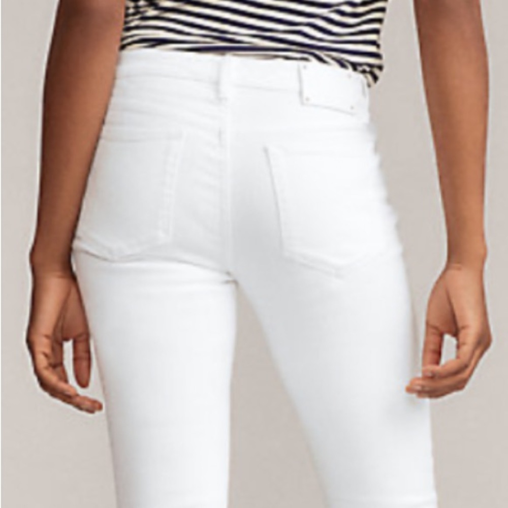 NWOT RL BLACK LABEL 105 CIGARETTE SKINNY JEANS WHITE WASH FIVE POCKETS SIZE 28 - Picture 7 of 11